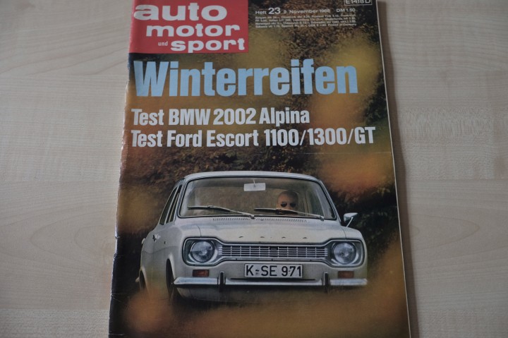 Deckblatt Auto Motor und Sport (23/1968)
